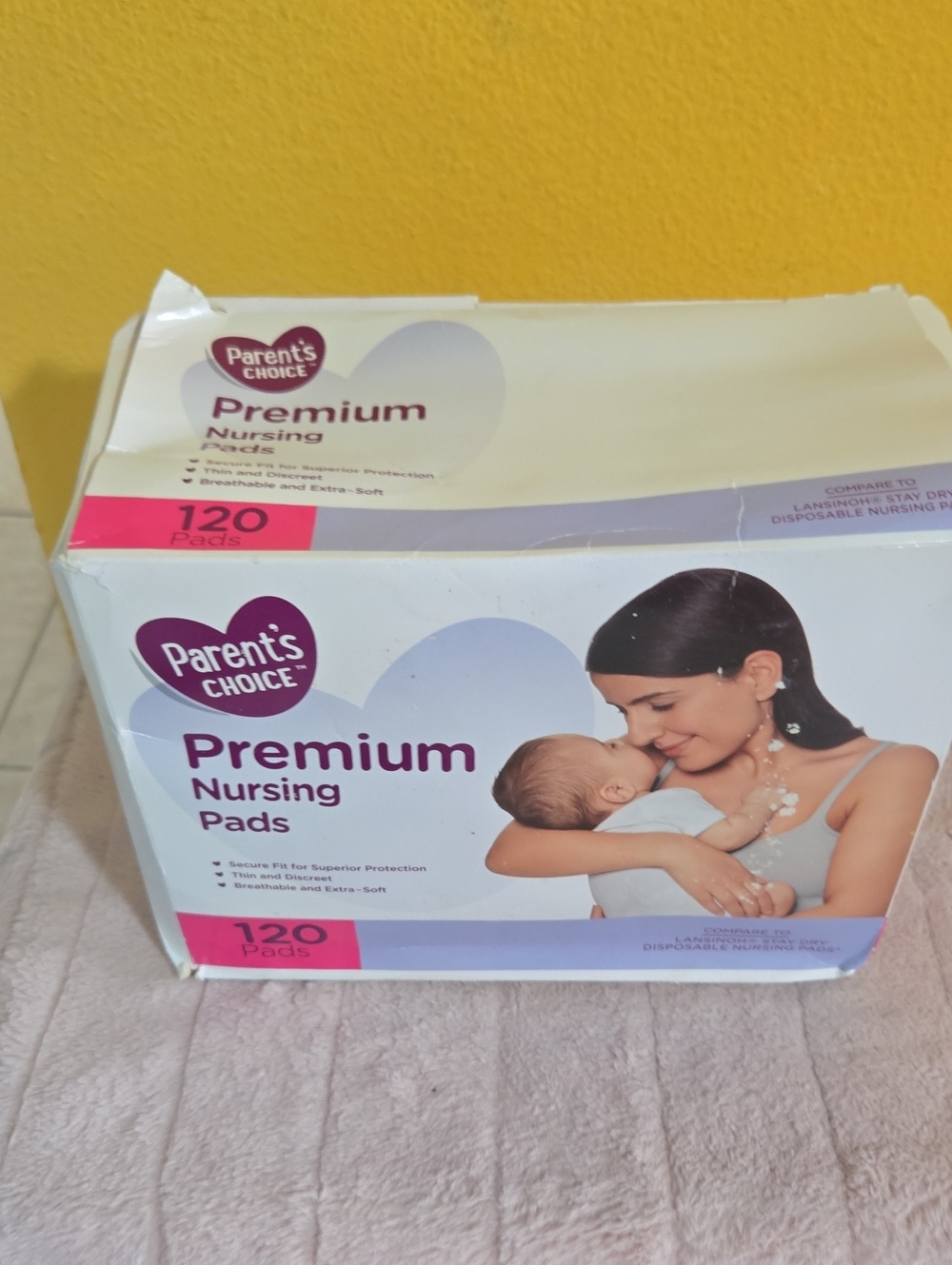 Parent's Choice Premium Nursing Pads - White & Purple Packaging 1×0 Pads